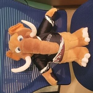 Wooley Colorado Mammoth mascots wearing jersey #1.  25.5 in tall.  NWOT
